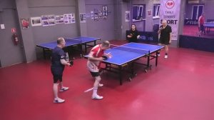 Чирков/Стрижанов (1323) - Шиляев/Нельсон (1235) настольный теннис 14.09 Парный турнир СПб