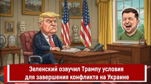 Зеленский озвучил Трампу условия для завершения конфликта на Украине