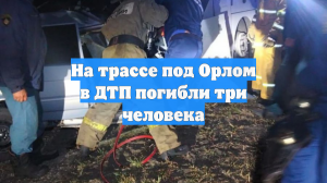 На трассе под Орлом в ДТП погибли три человека