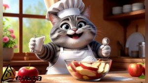 Рецепты от кота-Маркиза. Яблочно шоколадный торт.