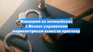 Напавшим на полицейских в Москве украинским порноактрисам вынесли приговор