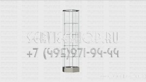 Торговая шестигранная малая витрина