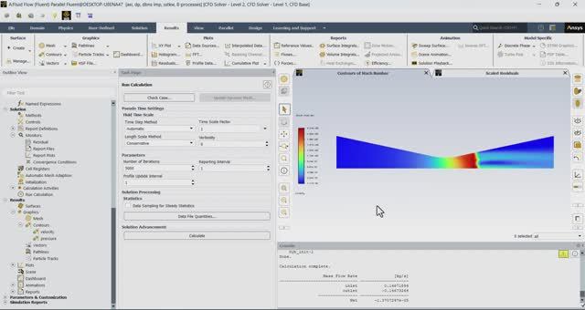 Моделирование сжимаемого потока в сопле с использованием квазиодномерной постановке в Ansys Fluent
