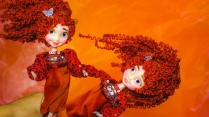 Chydiki - Fairy OOAK Art dolls, artist collectible fantasy clay toys. Spring and smiling. Весна)