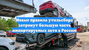 Новые правила утильсбора затронут большую часть импортируемых авто в Россию