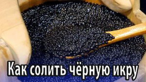 Как легко и быстро солить чёрную икру