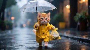 Как котик маму с работы встречал