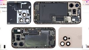 Расположения компонентов смартфона