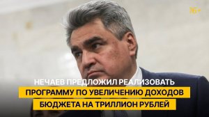 Нечаев предложил реализовать программу по увеличению доходов бюджета на триллион рублей