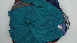 38831 Рубашки мужские тёплые фланель, 6пак, 83242, секонд (cream) оптом