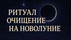 Ритуал очищения на новолуние.