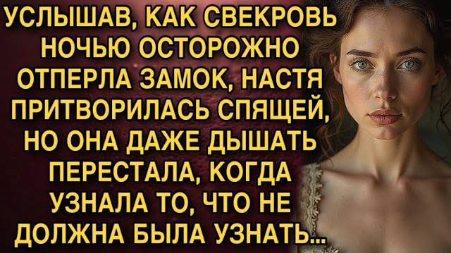 «Ночью свекровь тайком открыла замок — то, что Настя узнала потом, перевернуло её жизнь!» смотреть онлайн