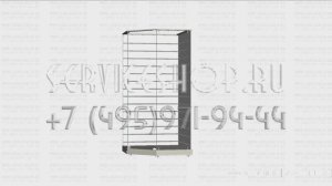 Пятиугольная витрина с экономпанелью