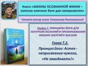 Аудиокнига "Законы осознанной жизни". Принцип йоги: Астея - неприсвоение чужого, «Не завидовать