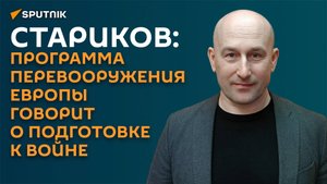 Стариков: программа перевооружения Европы говорит о подготовке к войне