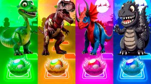 Coffin Dance Динозавры 155 уровень - Мультики про Динозавров | МУЛЬТФИЛЬМЫ ДИНОЗАВРЫ в Tiles Hop