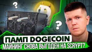 Памп Dogecoin | Майнинг снова выгоден на Scrypt?