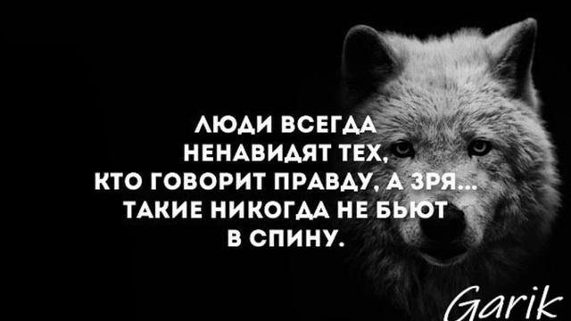 Люди всегда ненавидят тех кто говорит правду