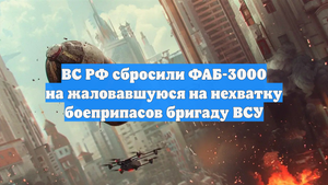 ВС РФ сбросили ФАБ-3000 на жаловавшуюся на нехватку боеприпасов бригаду ВСУ