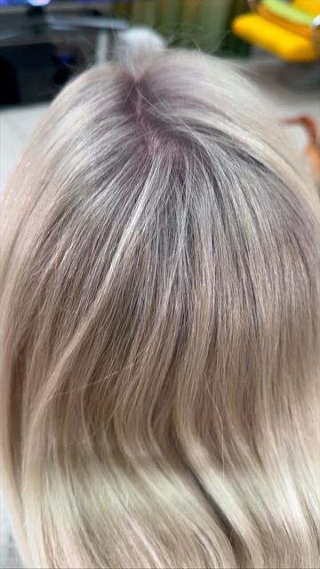 Осветление волос крем краской, холодный блонд без обеспечения волос смотреть онлайн