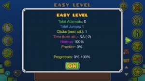 как пройти любой уровень с 0 папытки в geometry dash