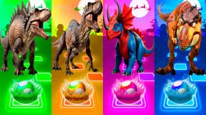 Coffin Dance Динозавры 158 уровень - Мультики про Динозавров | МУЛЬТФИЛЬМЫ ДИНОЗАВРЫ в Tiles Hop