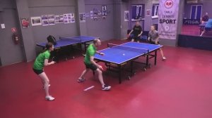 отбор Далида/Кузнецова (967) - Мухин/Лушникова (707) настольный теннис 14.09 Парный турнир СПб