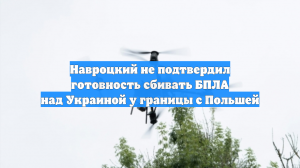 Навроцкий не подтвердил готовность сбивать БПЛА над Украиной у границы с Польшей