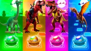 Coffin Dance Динозавры 152 уровень - Мультики про Динозавров | МУЛЬТФИЛЬМЫ ДИНОЗАВРЫ в Tiles Hop