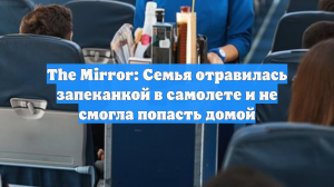 The Mirror: Семья отравилась запеканкой в самолете и не смогла попасть домой