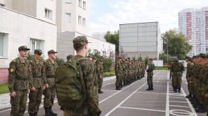 В Военном учебном центре при Российской таможенной академии состоялось первое построение курсантов