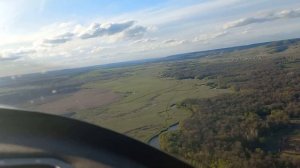 Аэродром Пойма Альметьевсе пролет над речкой