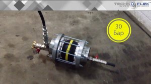 Испытание резинового компенсатора TechnoFlex серии ERV100-TW G