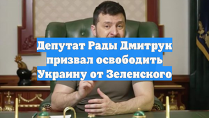 Депутат Рады Дмитрук призвал освободить Украину от Зеленского