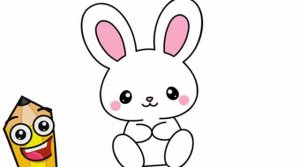 КАК НАРИСОВАТЬ МИЛОГО ЗАЙЧИКА ЛЕГКО🐇❤️