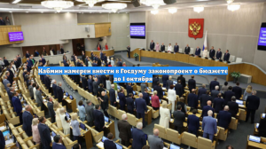 Кабмин намерен внести в Госдуму законопроект о бюджете до 1 октября