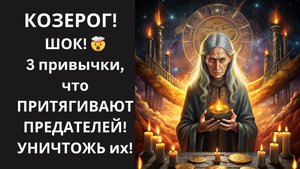 ♑КОЗЕРОГ! СОЖГИ "МОСТЫ К ПРЕДАТЕЛЯМ"🔥 ИЗБАВЬСЯ от 3 привычек-МАЯКОВ, что привлекают не тех людей🛑