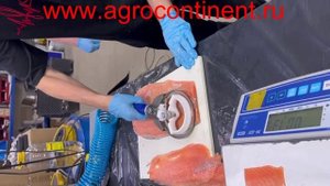 Пневмо триммер, красная рыба, делаем слайсы