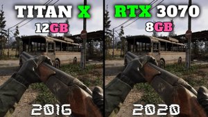 TITAN X PASCAL vs RTX 3070 + Intel Core Ultra 7 265KF - тест в  15 играх2015-2025