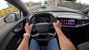 Audi Q4 e-tron Sportback 2025 (quattro 340 л.с.) POV Test Drive