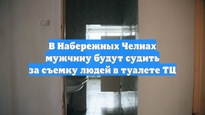 В Набережных Челнах мужчину будут судить за съемку людей в туалете ТЦ