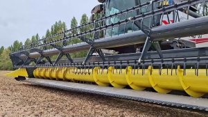 Обзор и работа в поле Жатка универсальная зернобобовая SANFLORO ЖУЗБ Flex Harvest уборка сои. Соевая