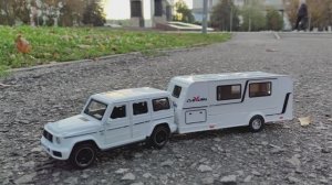 Модель Mercedes-Benz G-class AMG  второго поколения с прицепом