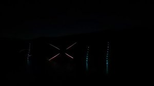 Лазерное шоу на священный остров Байкала