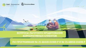 Вопросы льготного кредитования корпоративных клиентов по программам № 25-66428-01969-Р и 1698-Р