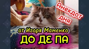 Анекдот от Игоря Маменко.