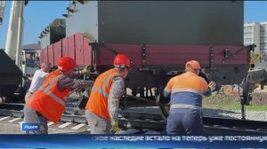 Платформу ПВО присоединили к макету бронепоезда времен ВОВ в Ишиме