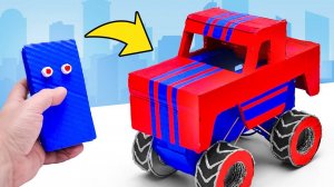 Как сделать радиоуправляемый внедорожник из картона!