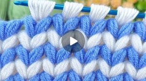 Узор крючком в тунисской технике вязания 🙂 #тунисскоевязание #всевжизнисвязано #вязаниекрючком