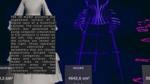 Digital twin of costume #2 – Segmented surface
